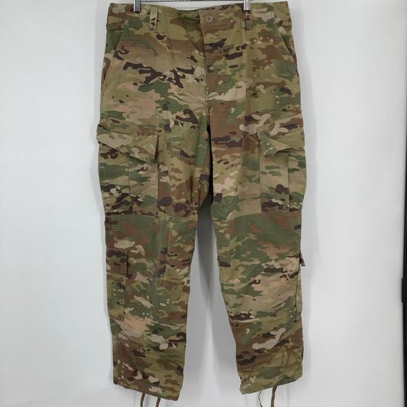 Vintage Camo Green Ripstop Cargo Pants Men’s 34x32 Combat Military Insect Repell